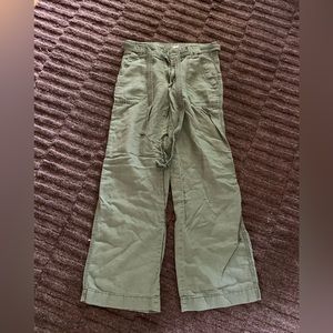 GAP linen pants, size 0, green